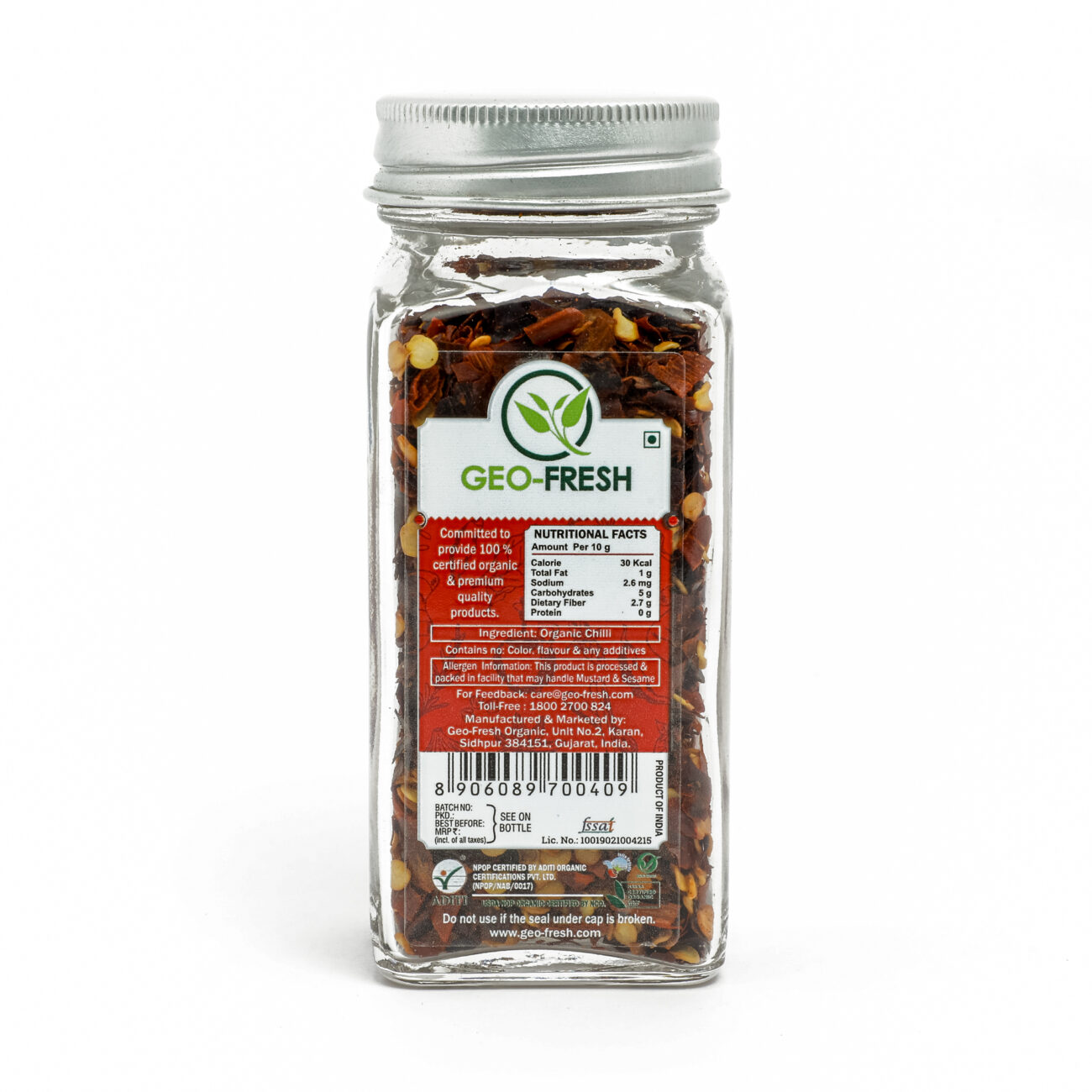 Organic Chilli Flakes – Geo-fresh Organic